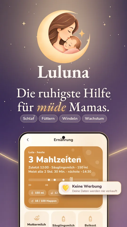 Preview of the Luluna app