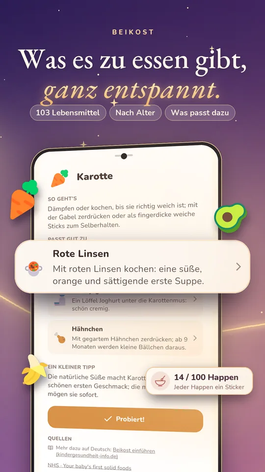 Preview of the Luluna app
