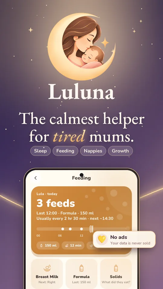 Preview of the Luluna app